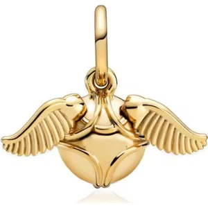 Lines Bijuteri Harry Potter Golden Snitch Hareketli Kanatlar Charm 925 Ayar Gümüş