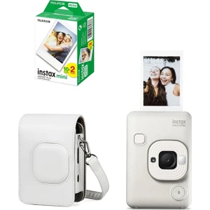 Instax Mini Liplay Hybrid Fotoğraf Makinesi 20'li Film Liplay Uyumlu Çantalı Set