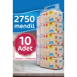 "2750" Çift Katlı Pratik Mendil Çek Kullan (10ADET)X(275MENDİL)
