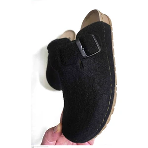 Kadın  Önü Kapalı, Tokalı,keçe Ev Terliği Günlük Terlik