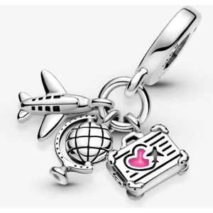 Hector Co Jewellery Uçak, Küre ve Bavul Sallantılı Charm