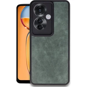 Oppo Reno 11F Kılıf Çizik ve Darbelere Tam Koruma Lens ve Kamera Korumalı Deri Aras Kapak