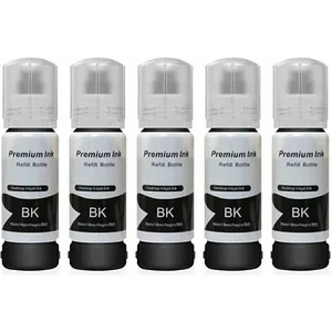 Epson 103 Uyumlu Siyah Ithal Mürekkep -L1210-L1250-L3210-L3211-L3250-L3251-L3152-L3156-L3256-L3260-L5290-L5296 / 5 Adet