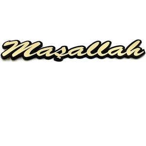 Maşallah 3D Yazı Arma Pleksi Sticker