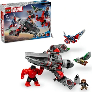 ® ǀ Marvel Kaptan Amerika ile Red Hulk Savaşı 76292 - 8 Yaş & Üzeri Çocuklar için Yaratıcı Oyuncak Yapım Seti (223 Parça)