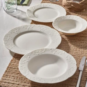 Güral Porselen Güral Carmına 24 Parça 6 Kişilik Bone Yemek Takımı