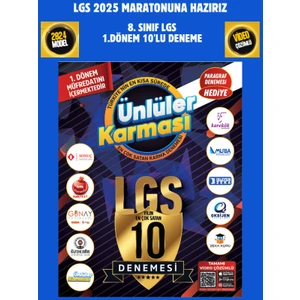 Ünlüler Karması 10 Farklı Deneme 8. Sınıf LGS 1. Dönem