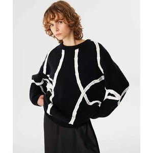 Kontrast Şeritli Midi Elbise TW6240002251001