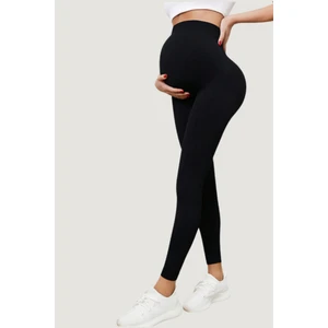 Katia & Bony Içi Şardonlu Hamile Kadın Ayaksız Külotlu Çorap Siyah