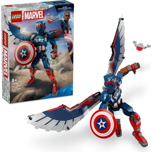® ǀ Marvel Yeni Kaptan Amerika Yapım Figürü 76296 - 8 Yaş & Üzeri Çocuklar için Yaratıcı Oyuncak Yapım Seti (359 Parça)