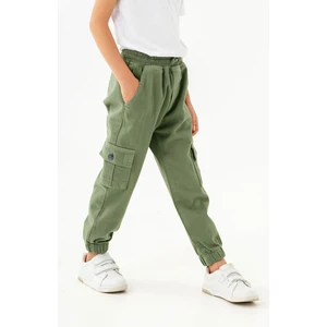 Gold Class Kidswear Lastikli Bel ve Paça Kargo Cepli Jogger Erkek Çocuk Pantolon