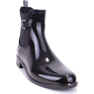 W10173 Urban Trabilla Siyah Rugan Ortopedik Günlük Düz Topuk Kadın Bot