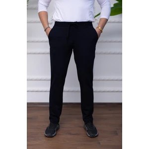 Erkek Siyah Örme Jogger Pantolon