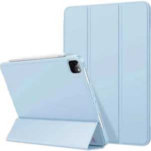 Redmud Teknoloji Apple iPad Pro 11 Inç 1.2.3.4. Nesil Ile Uyumlu Kılıf Standlı Uyku Modlu Kalem Bölmeli Akıllı Kılıf