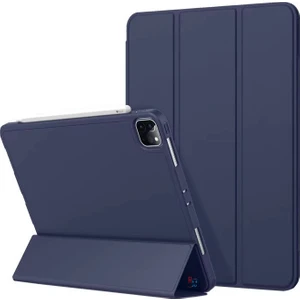 Redmud Teknoloji Apple iPad Pro 11 Inç 1.2.3.4. Nesil Ile Uyumlu Kılıf Standlı Uyku Modlu Kalem Bölmeli Akıllı Kılıf