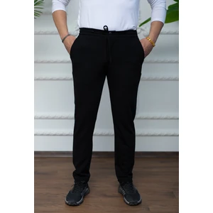 Erkek Lacivert Örme Jogger Pantolon