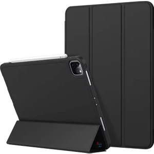 Redmud Teknoloji Apple iPad Pro 11 Inç 1.2.3.4. Nesil Ile Uyumlu Kılıf Standlı Uyku Modlu Kalem Bölmeli Akıllı Kılıf