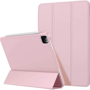 Redmud Teknoloji Apple iPad Pro 11 Inç 1.2.3.4. Nesil Ile Uyumlu Kılıf Standlı Uyku Modlu Kalem Bölmeli Akıllı Kılıf