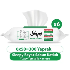 Easy Clean Yüzey Temizlik Havlusu&Mendili 6X50 (300 Yaprak)
