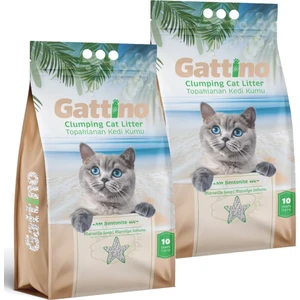 Gattıno Topaklanan Kedi Kumu Marsilya Sabunu Kokulu 10L x 2 Adet