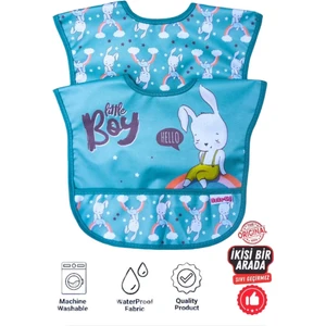 Sıvı Geçirmez 2li Mama - Salya Önlüğü