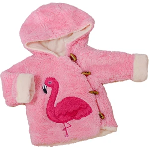 Flamingo Figürlü Peluş Bebek Ceketi