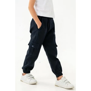 Gold Class Kidswear Lastikli Bel ve Paça Kargo Cepli Jogger Erkek Çocuk Pantolon