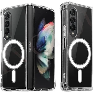 Bilişim Aksesuar Samsung Galaxy Z Fold 3 Kılıf Magneticsafe Şeffaf Silikon - Şeffaf