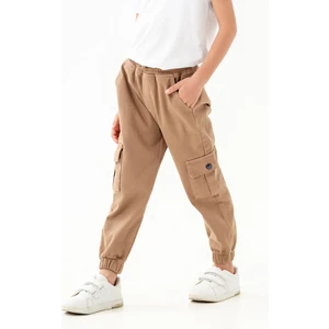Gold Class Kidswear Lastikli Bel ve Paça Kargo Cepli Jogger Erkek Çocuk Pantolon