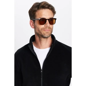 Standart Fit Tam Fermuarlı Tüylenme Yapmayan Soğuk Geçirmez Siyah Dik Yaka Polar Sweatshirt