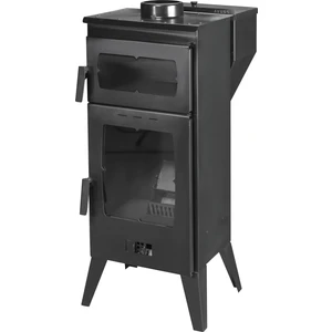 Ikiz Soba Geniş Camlı Pelet Şömine Sobası - 6 Kw, Fırınlı, Ayarlanabilir Isı, Saç, Döküm Kuzine Soba,pruva,