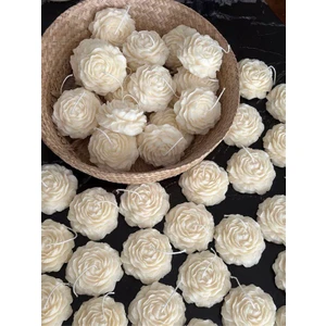 Kr Decor Candles Şakayık Mum 2'li Soya Wa x