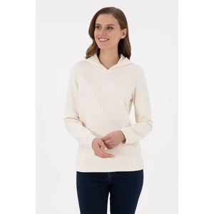 U.S. Polo Assn. Kadın Krem Sweatshirt 50289536-VR071