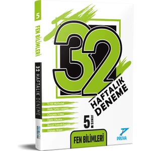Pruva Yayınları 5. Sınıf Fen Bilimleri 32 Haftalık Deneme