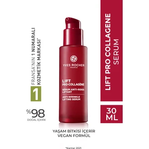 Yves Rocher Serum-Sıkılaştırıcı,Dolgunlaştırıcı Bitkisel Kolajen ve Hyaluronik Bakım/Lift Pro Collagene
