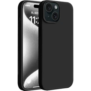 Bilişim Aksesuar iPhone 15 Plus Yumuşak Silikon Kılıf - Siyah