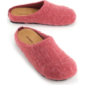 Kadın Kışlık Rahat Taban Keçe Ev Bahçe Terlik