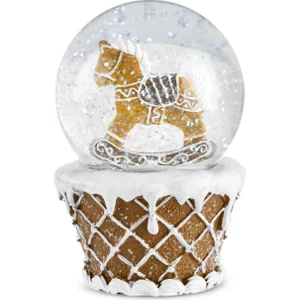 New Year Yılbaşı Ginger Horse Kar Küresi 6,5X10 cm