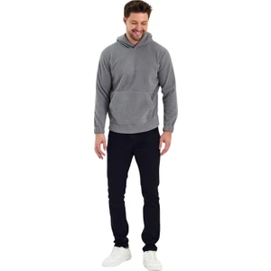 Erkek Polar Kapşonlu Kanguru Cepli Sweat