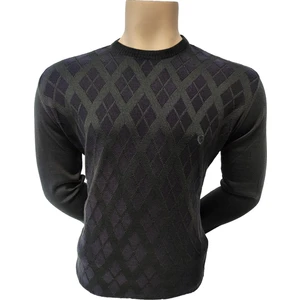 Sabri Özel Erkek Kazak O Yaka Baklava Desen