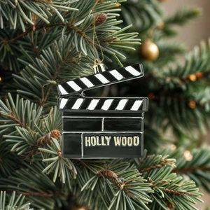 New Year Yılbaşı Hollywood Ağaç Süsü 9,7x2,6x9,3 cm