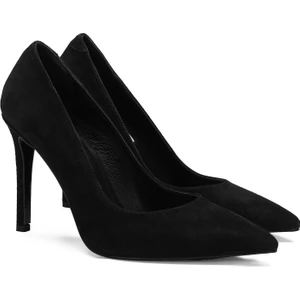 Yozef Siyah Kadın Süet Stiletto