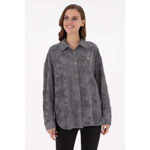 U.S. Polo Assn. Kadın Gri Gömlek Örme 50298166-VR024