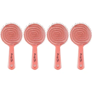 3 Boyutlu Profesyonel Yuvarlak Saç Fırçası Pembe