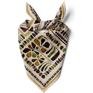 Pamuk Bandana Çiçek Desenli Dokuma Kumaş Kadınlar İçin Şık ve Dayanıklı Aksesuar