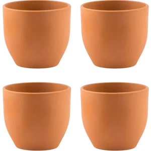 4 Adet Roma Saksı - Deliksiz Tabaksız 14 x 12 1000 ml