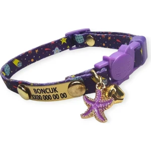 Ayz Markalama Güvenlik Kilitli Kedi Tasması, Isimli Kedi Tasması, Kedi Künyesi, Kedi Isimlik, Safety Click Tasma