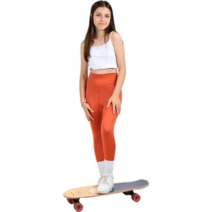 Kız Çocuk Yüksek Bel, Koşu, Yürüyüş, Casual, Spor, Atletik, Egzersiz, Fittness Tayt