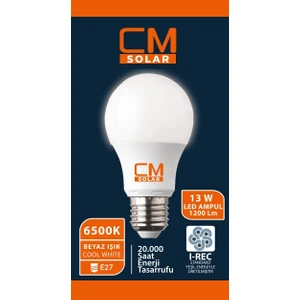 13W LED Ampul E27 Duy 6500K Beyaz Işık