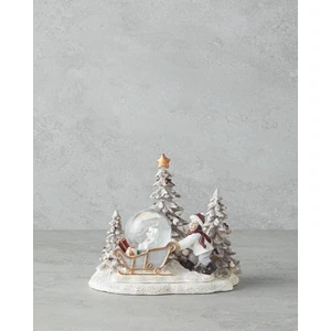 English Home Marva Kar Küresi 12,5x16x14,5 Cm Beyaz